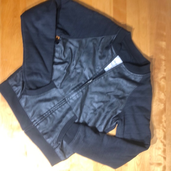 Aeropostale Jackets & Blazers - Faux leather cropped jacket